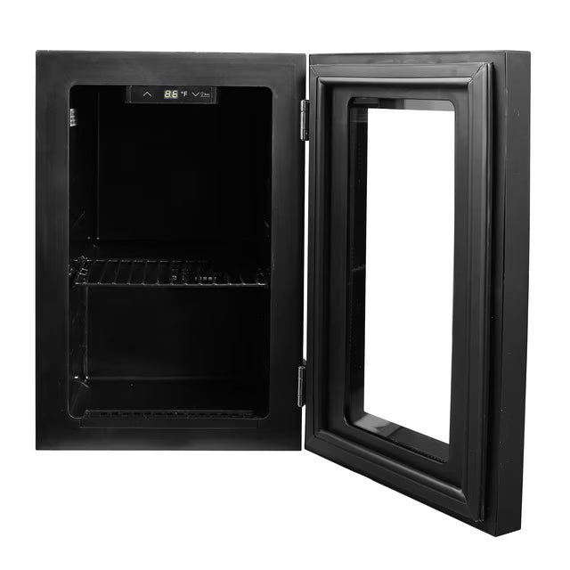 Frigidaire 0.6 Cu. Ft. Glass Door Compact Beverage Refrigerator, Ultra-Compact