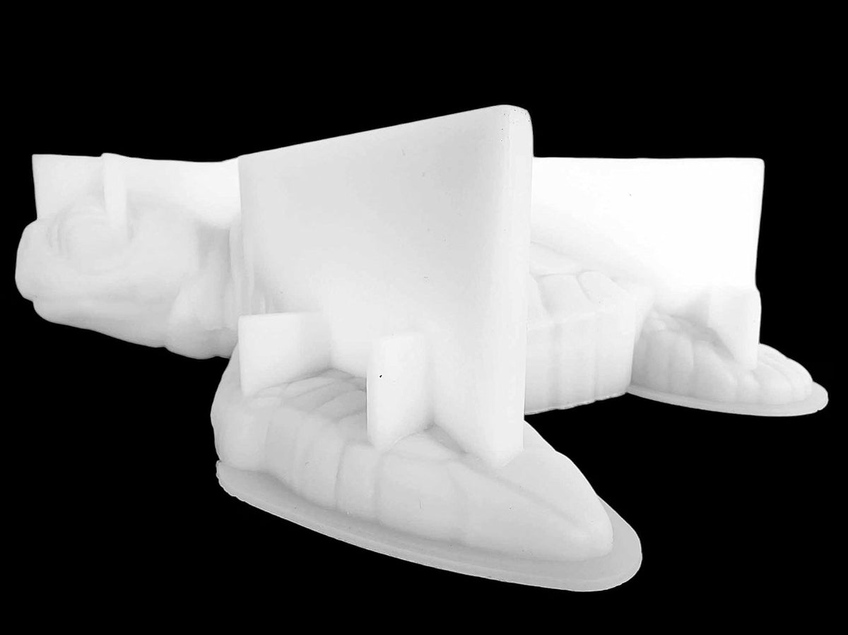 HyperionFlo Essentials Giant Sea Turtle Silicone Mold, 12-Inch Large Shell-Shaped Mold, White
