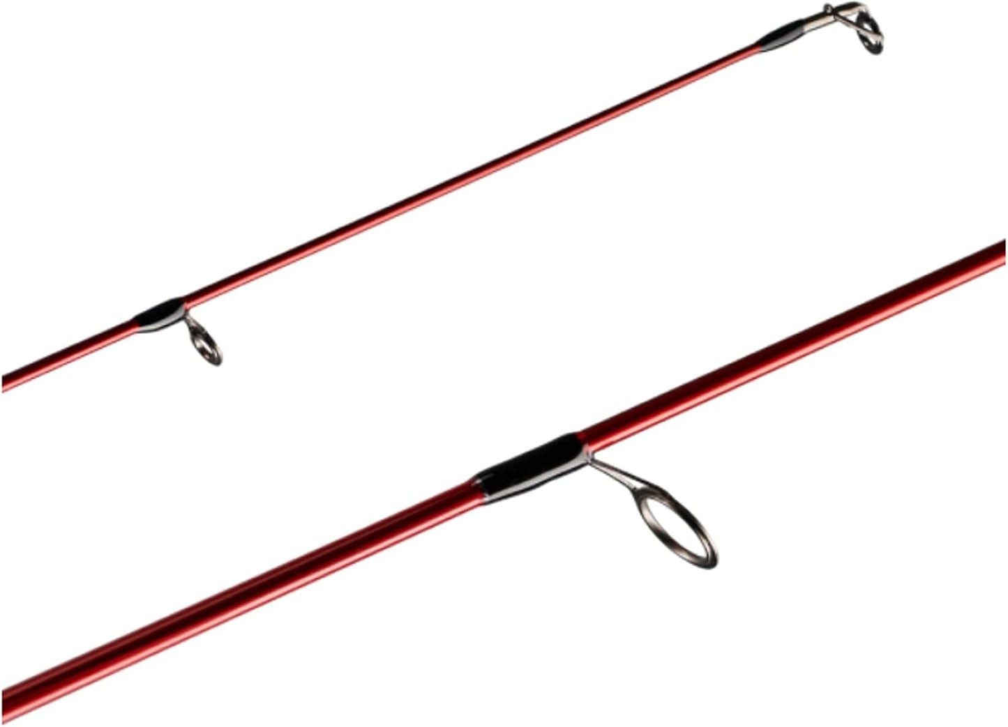 Berkley Cherrywood HD 7' Spinning Fishing Rod, Medium Heavy Fast Action, 2-Piece Composite Rod with Cork Handle, Stainless Steel Guides, Red