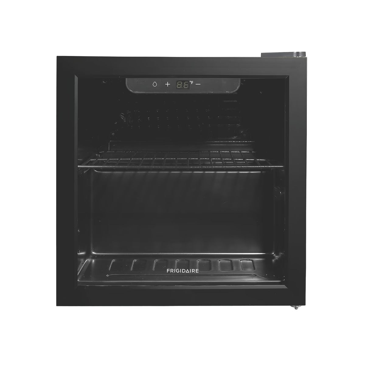 Frigidaire 1.6 Cu. Ft. Glass Door Compact Beverage Refrigerator, Reversible Door