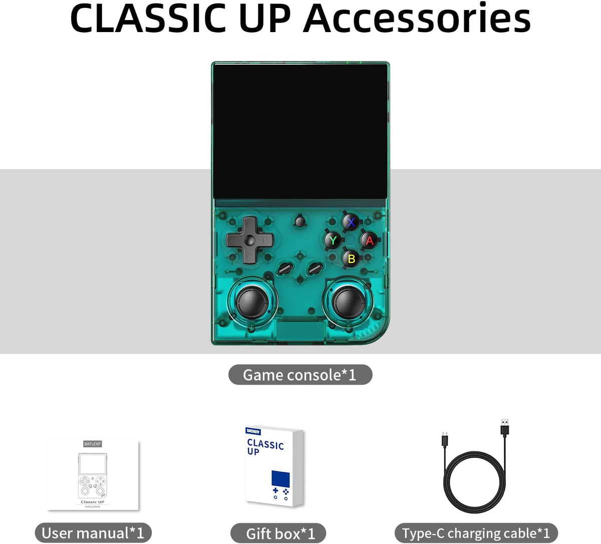 Retro Handheld Game Console,Portable Game with 3.5 Inch IPS Screen,with 64G TF Card Pre-Installed 4353 Games Supports 5G WiFi Bluetooth HDMI and TV Output