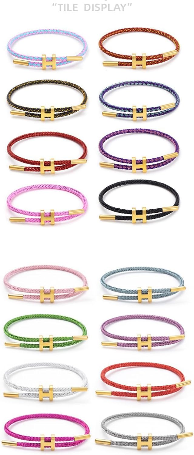HyperionFlo Essentials Adjustable H-Shape Buckle Bracelet for Women