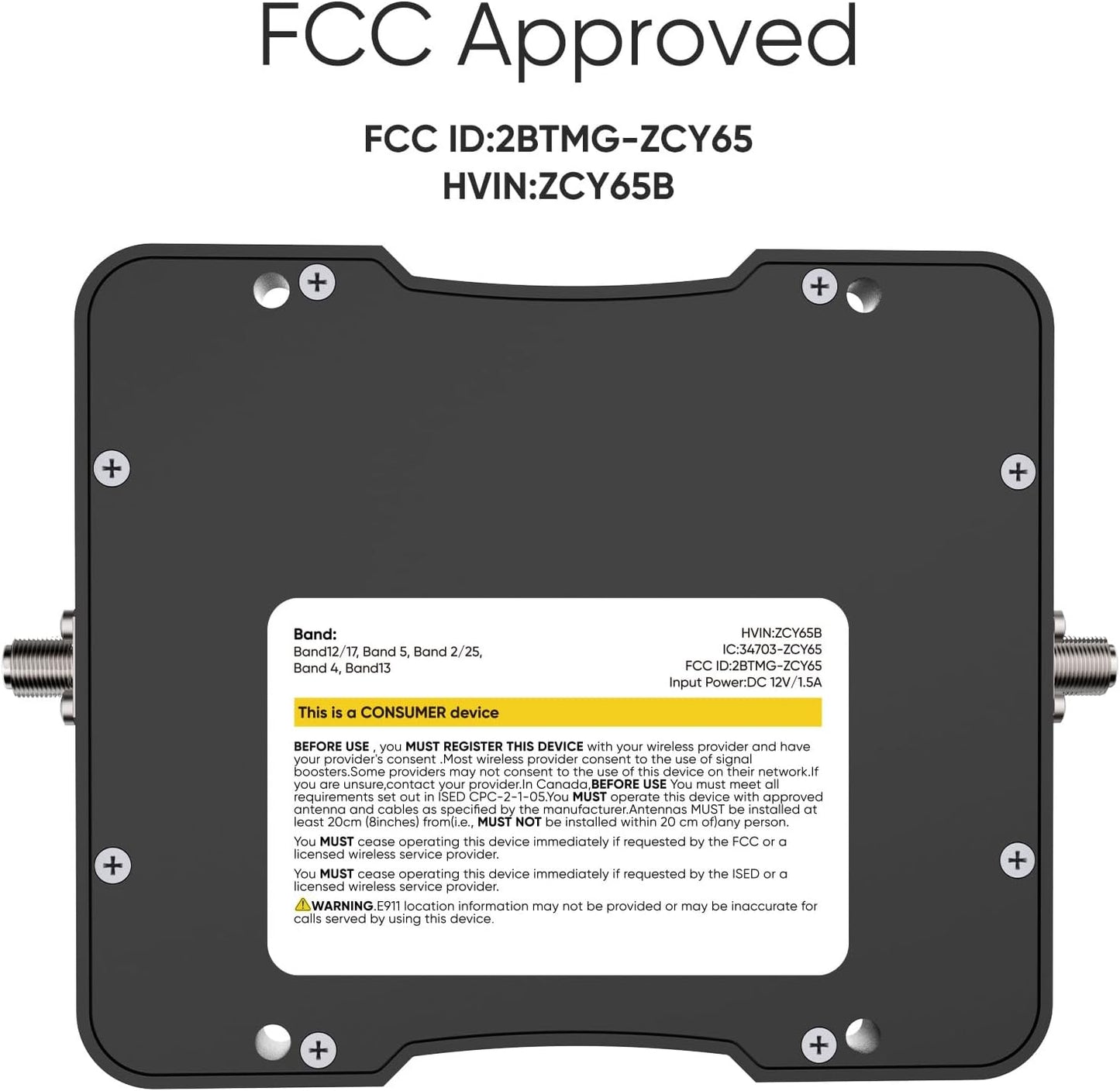 Cell Phone Booster for Car, All Carriers 5G 4G LTE, FCC Approved