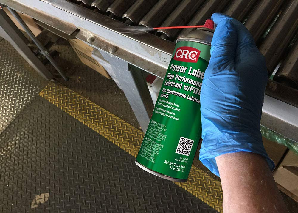 CRC Power Lube Industrial High Performance Lubricant with PTFE, 11 Wt Oz Aerosol, 12-Pack, High-Performance Multi-Purpose Lubricant