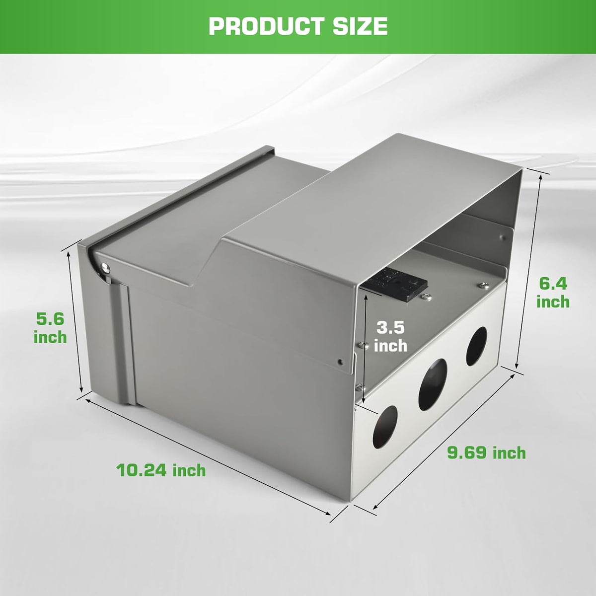 RV Electrical Panel with Breaker, Temporary Power RV Outlet Box with 20 30 50 Amp Receptacle, Weatherproof RV Electrical Power Outlet Power for Hookup Camper Travel Trailer Motorhome