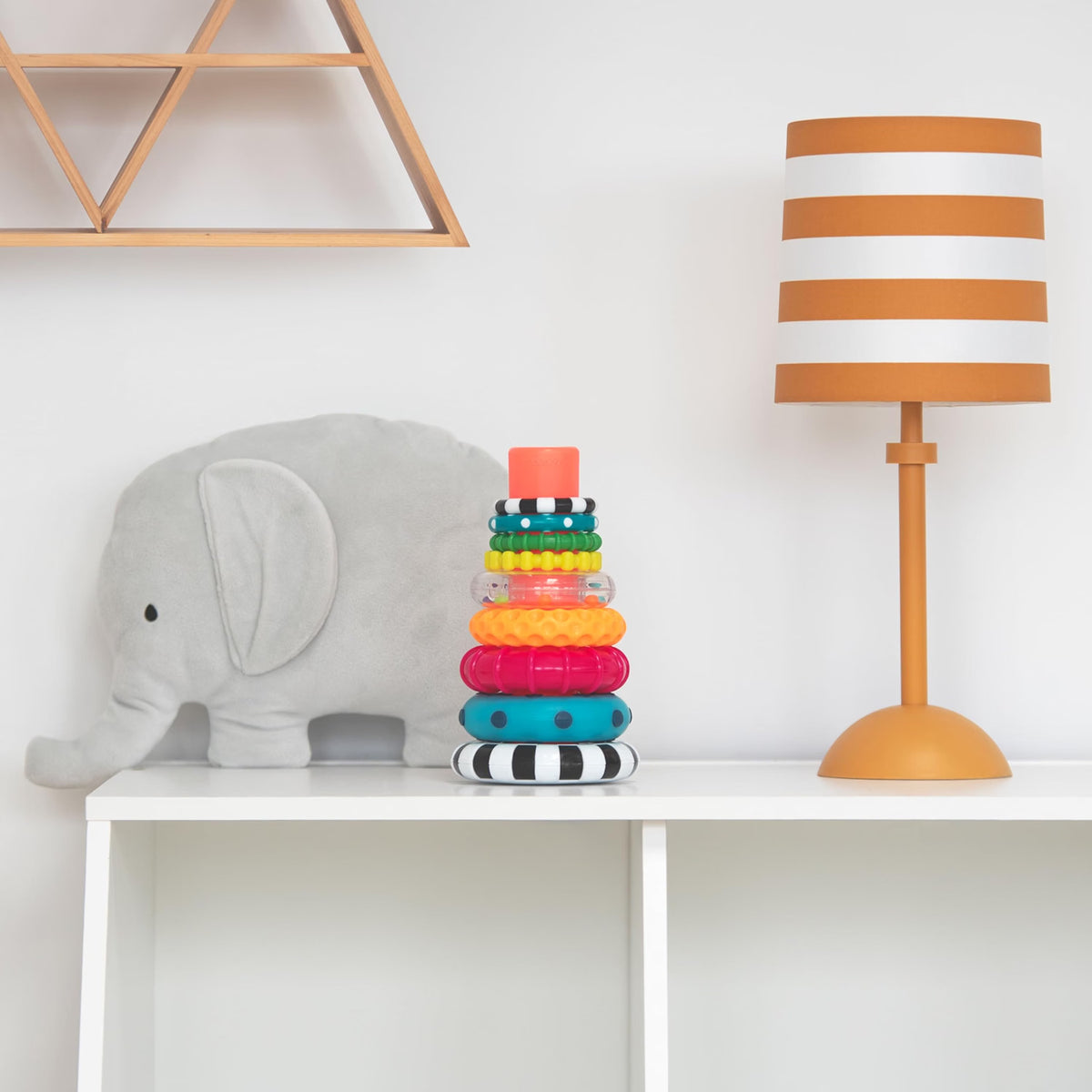 Sassy Stacks of Circles Stacking Ring STEM Toy, 9-Piece Set