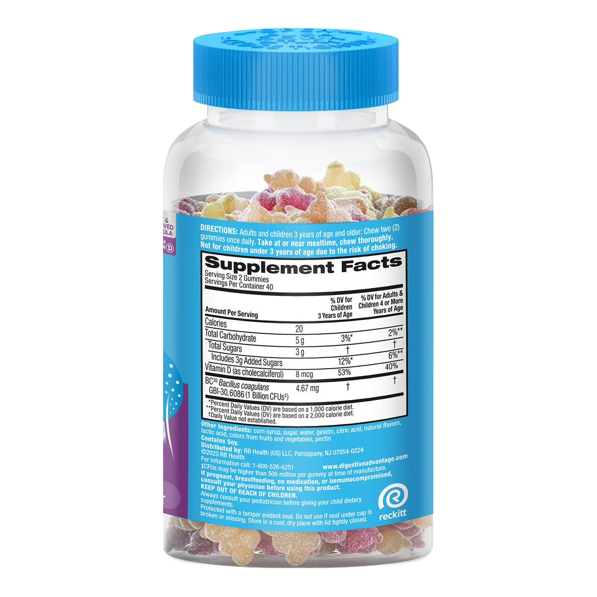Digestive Advantage Daily Probiotic Gummies, 120 Ct.