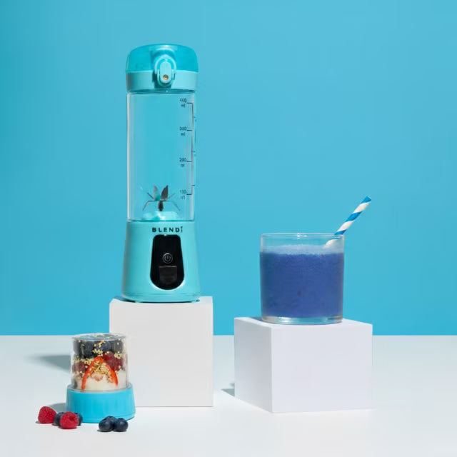 BLENDi Pro+ Portable Blender 2-Pack, Black & Turquoise