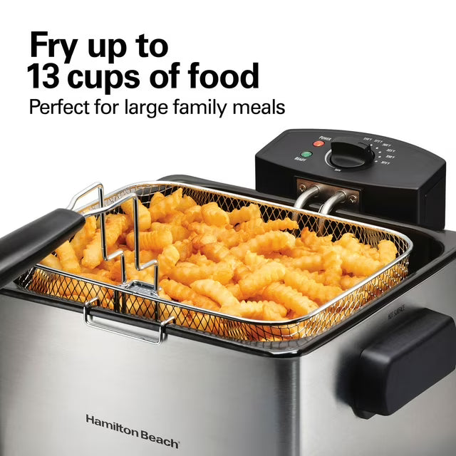 Hamilton Beach Pro-Style Deep Fryer, 5-Liter Capacity