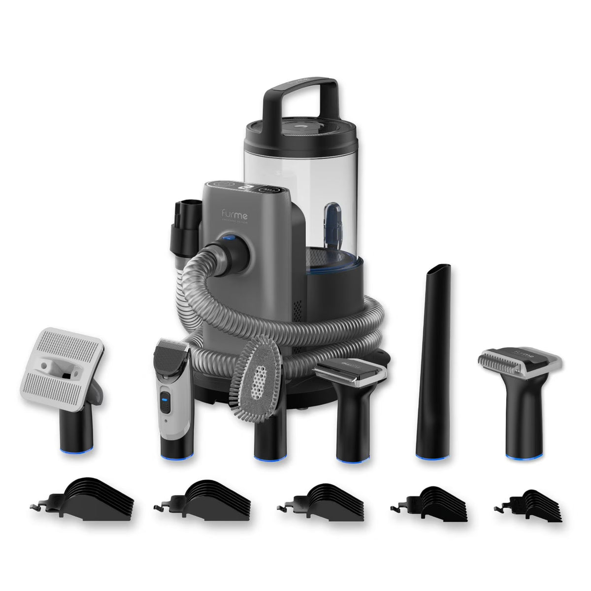 furMe Professional PLUS Pet Grooming Vacuum Kit + Bonus Dematting Rake