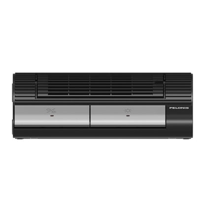 Pelonis 13" Under-Desk Flex Ceramic Space Heater, 1200W/700W Foot Pedal Controlled Heater with Adjustable Thermostat, Tip-Over & Overheat Protection, Compact Indoor Heater