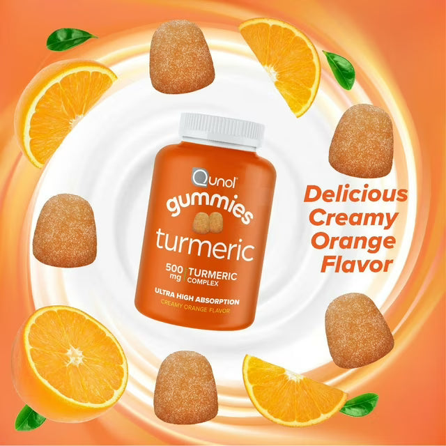 Qunol Turmeric Curcumin Complex Ultra High Absorption Gummies, 200 Ct.
