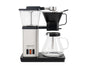 Simply Good Coffee Plastic-Free Blooming Coffee Maker | 8-Cup Automatic Brewer with Glass Carafe