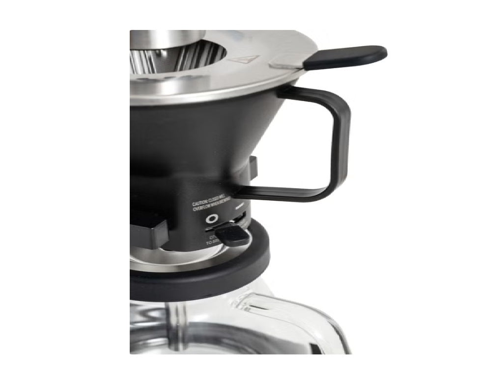 Simply Good Coffee Plastic-Free Blooming Coffee Maker | 8-Cup Automatic Brewer with Glass Carafe