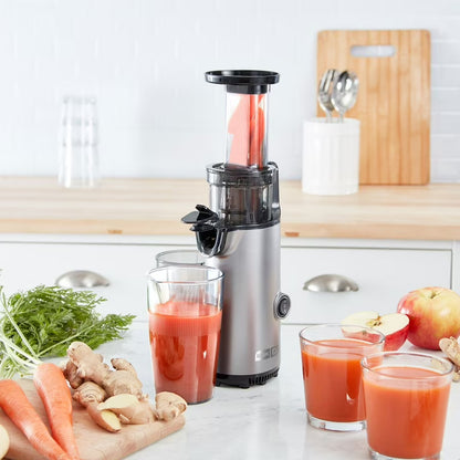 Dash Compact Cold Press Power Juicer, Compact Slow Juicer with Pulp Separation, 16-Oz Capacity, Almond & Cashew Milk Maker