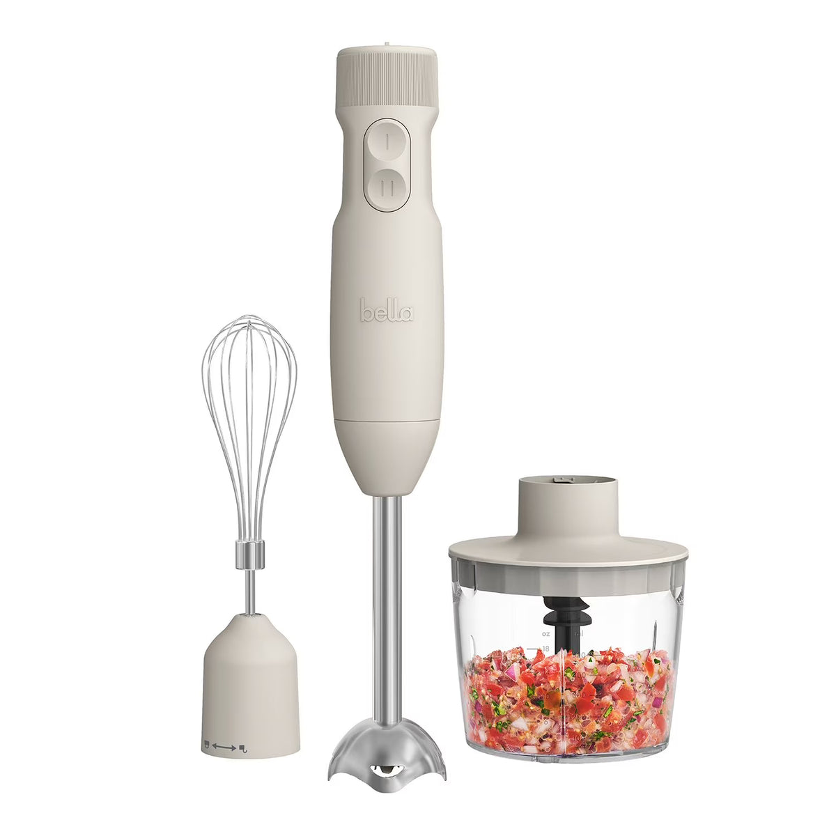 Bella 4-in-1 Immersion Blender System with Chopper & Whisk