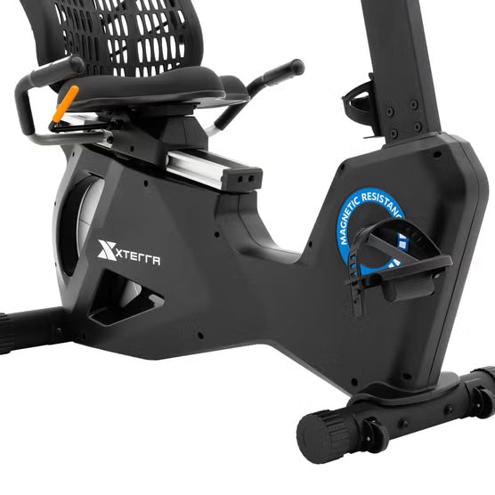 XTERRA SB600 Recumbent Bike – Bluetooth FTMS, 16 Resistance Levels, 12 Preset Programs, Black