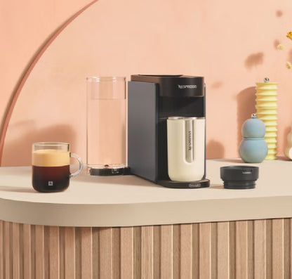 Nespresso Vertuo UP Coffee and Espresso Maker by DeLonghi, Graphite with Aeroccino Milk Frother