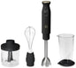 Beau-tiful 2-Speed Immersion Blender that includes a Chopper & Measuring Cup, (Black Sesame)