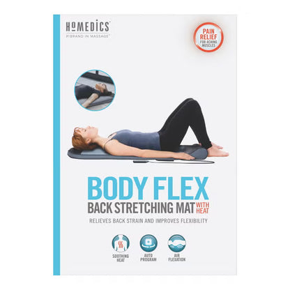 HoMedics Body Flex Back Stretching Mat with Heat – Yoga-Style Stretching, 6 Routines, 3 Intensity Levels