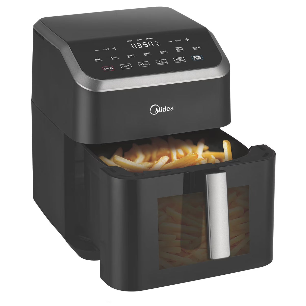 Midea HeatXpress 7.8 Qt. Basket Air Fryer, 8 Presets