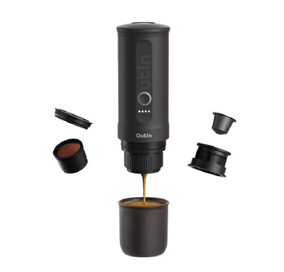 Portable Espresso Machine Travel Kit | Rechargeable Coffee Maker with 20-Bar Pressure