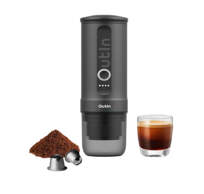 Portable Espresso Machine Travel Kit | Rechargeable Coffee Maker with 20-Bar Pressure