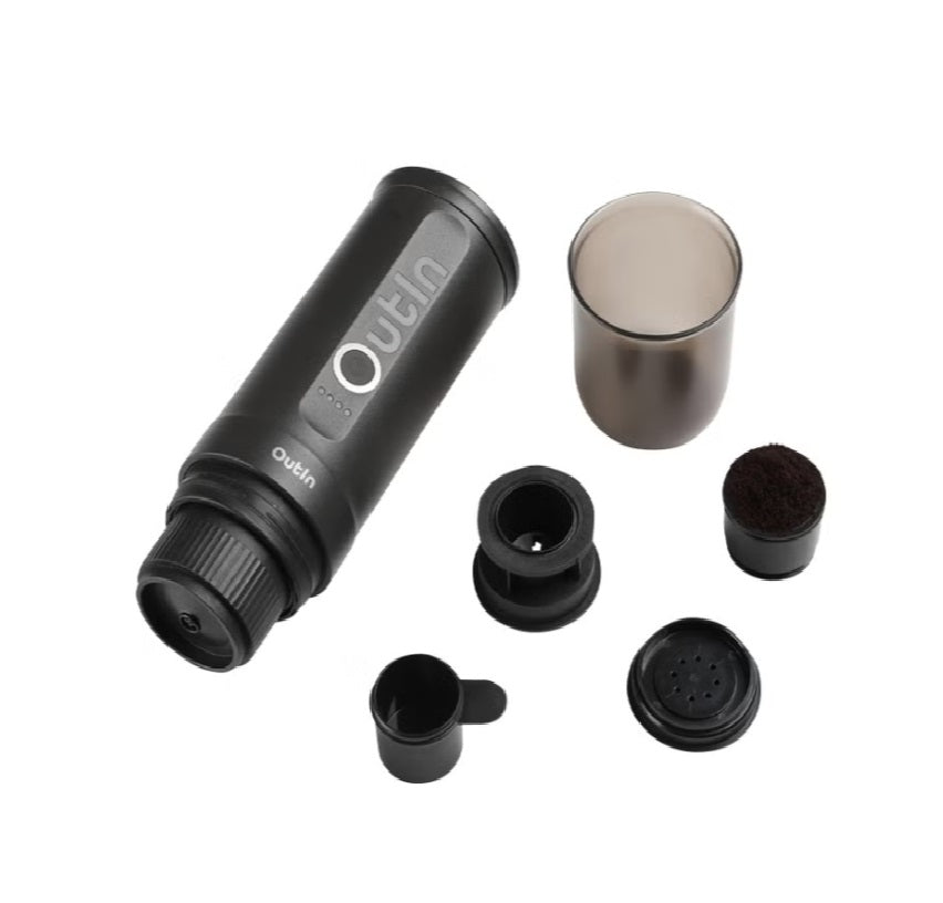 Portable Espresso Machine Travel Kit | Rechargeable Coffee Maker with 20-Bar Pressure
