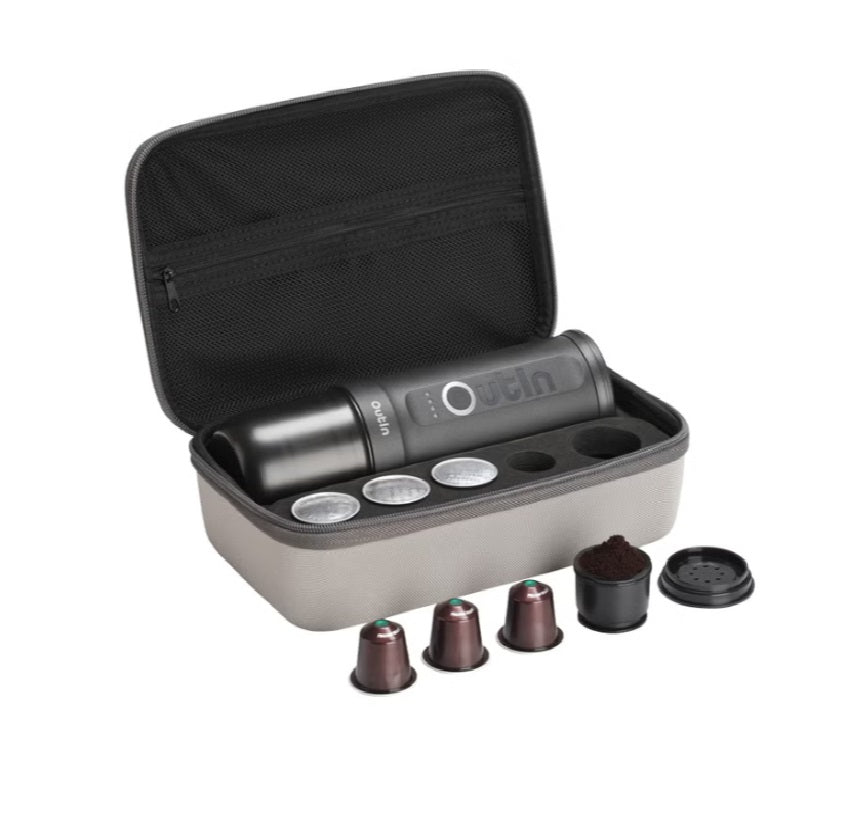 Portable Espresso Machine Travel Kit | Rechargeable Coffee Maker with 20-Bar Pressure