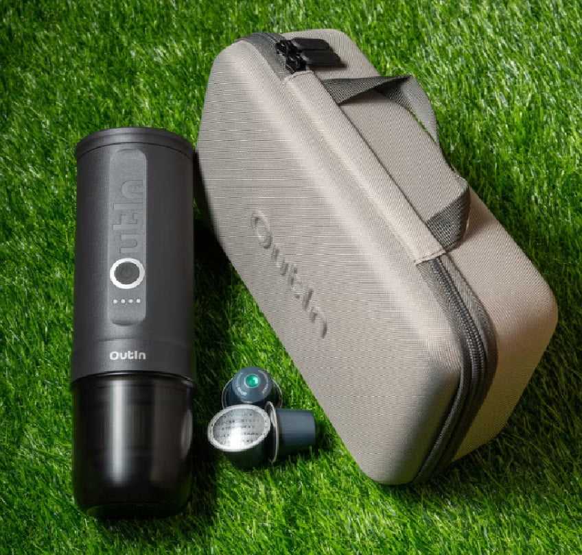 Portable Espresso Machine Travel Kit | Rechargeable Coffee Maker with 20-Bar Pressure