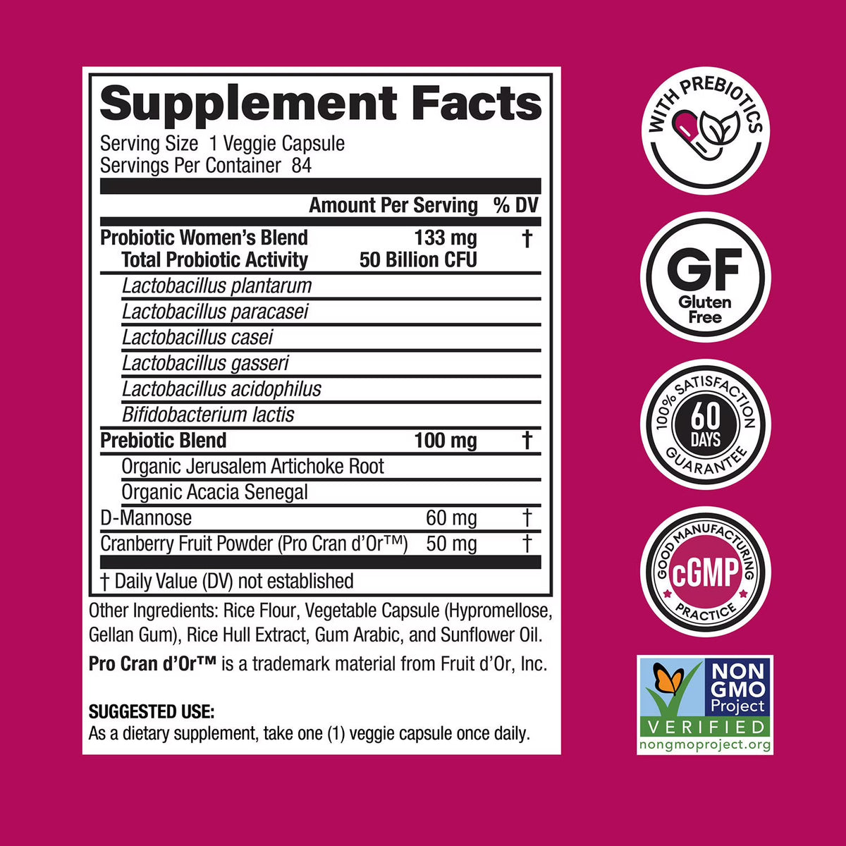 Physician's Choice Women's 50 Billion CFU Probiotic, 84 Ct.