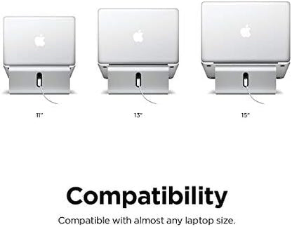 elago L2 Laptop Stand for Laptop Computers Ergonomic Design, Premium Aluminum Material, Desk Organization for Laptop Computers (Silver)