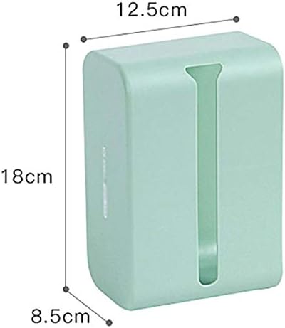 AWOJUYGTVDCC Wall-Mounted Tissue Box Holder, Self-Adhesive Napkin & Facial Tissue Dispenser with Storage Rack, Modern Design