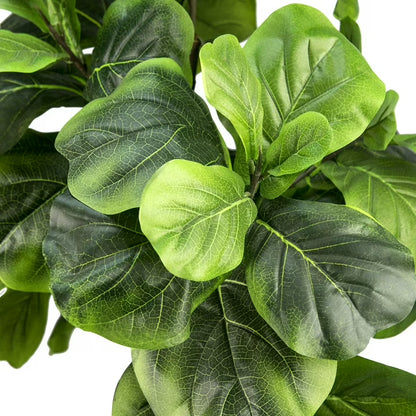 Faux 60" Fig Floor Plant in Roped Basket