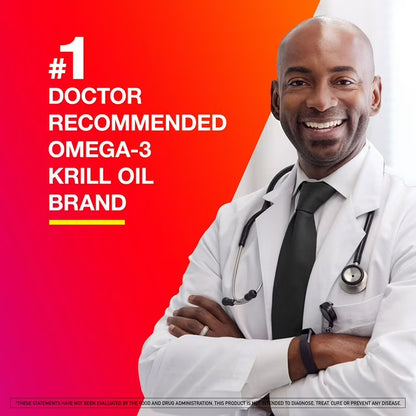 MegaRed Omega-3 Fish & Krill Oil Advanced Softgels, 900mg, 60 Ct.