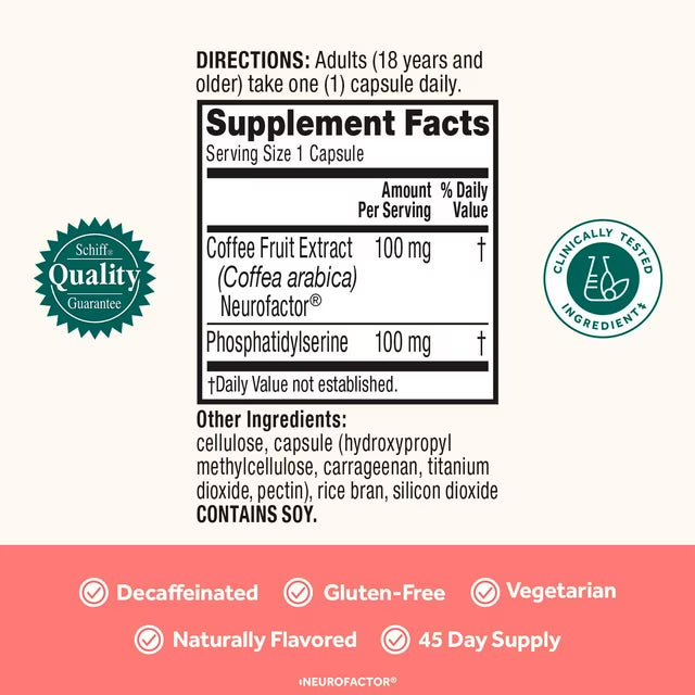 Neuriva Original Brain Health Supplement Capsules, 45 Ct.