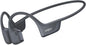 Auriculares deportivos Bluetooth SHOKZ OpenRun Pro 2 de conducción ósea, negro, con tira reflectante; sonido premium DualPitch; percepción del entorno con diseño de oído abierto; micrófono inteligente; IP55; 12h de batería; para correr/ciclismo/senderismo