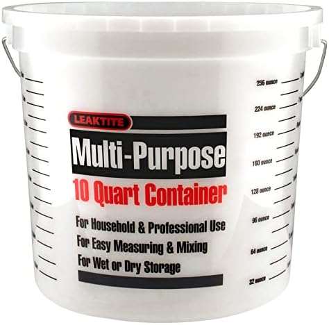 Leaktite White 10 Quart (us) Paint Pail - Case of: 12,12