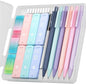 Four Candies Cute Mechanical Pencil Set, 6-Pack 0.5/0.7mm with Lead Refills and Erasers, Multicolor