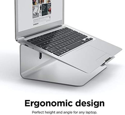 elago L2 Laptop Stand for Laptop Computers Ergonomic Design, Premium Aluminum Material, Desk Organization for Laptop Computers (Silver)
