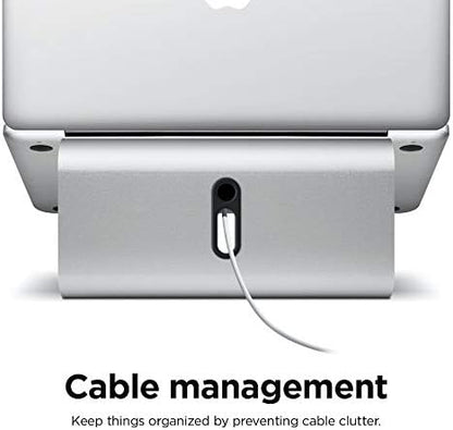elago L2 Laptop Stand for Laptop Computers Ergonomic Design, Premium Aluminum Material, Desk Organization for Laptop Computers (Silver)