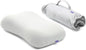 Cushion Lab Travel Deep Sleep Pillow – Compact Memory Foam Neck Pillow for Sleeping, Portable Pillow for Hotels, Camping, Side & Back Sleepers, On-the-Go – Calm Grey