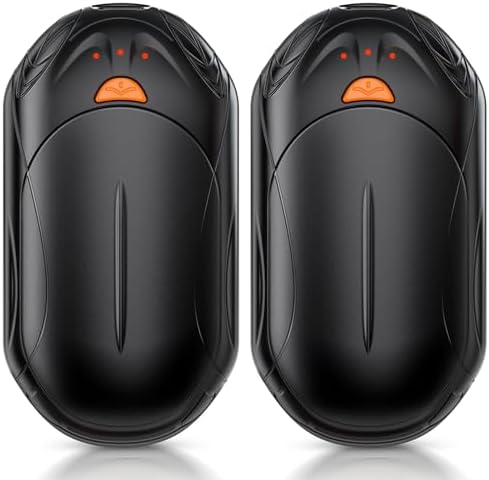 AI Hand Warmers Rechargeable 2 Pack, AI Smart Chips Electric Hand Warmers, 20Hrs Long Safe Heat, Portable Pocket Heater, Gifts for Christmas, Outdoor, Hunting, Golf, Camping Accessories