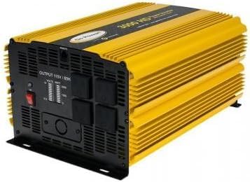 Go Power 3000 Watt Heavy-Duty Modified Sine Wave Power Inverter, 12V to 120V AC, Surge Capacity - 4 AC Outlets for Running Multiple Appliances for RVs, Boats, Trucks, and Home Backup