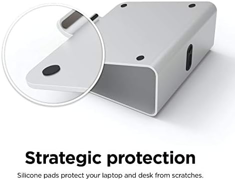 elago L2 Laptop Stand for Laptop Computers Ergonomic Design, Premium Aluminum Material, Desk Organization for Laptop Computers (Silver)