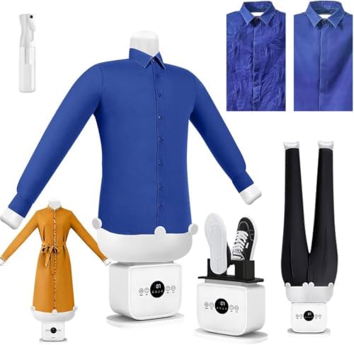 Automatic Steam Iron - Hands-Free Ironing Machine, 2-in-1 Steam & Hot Air Dryer, Quick Drying in 10 Minutes for Effortless Garment Care