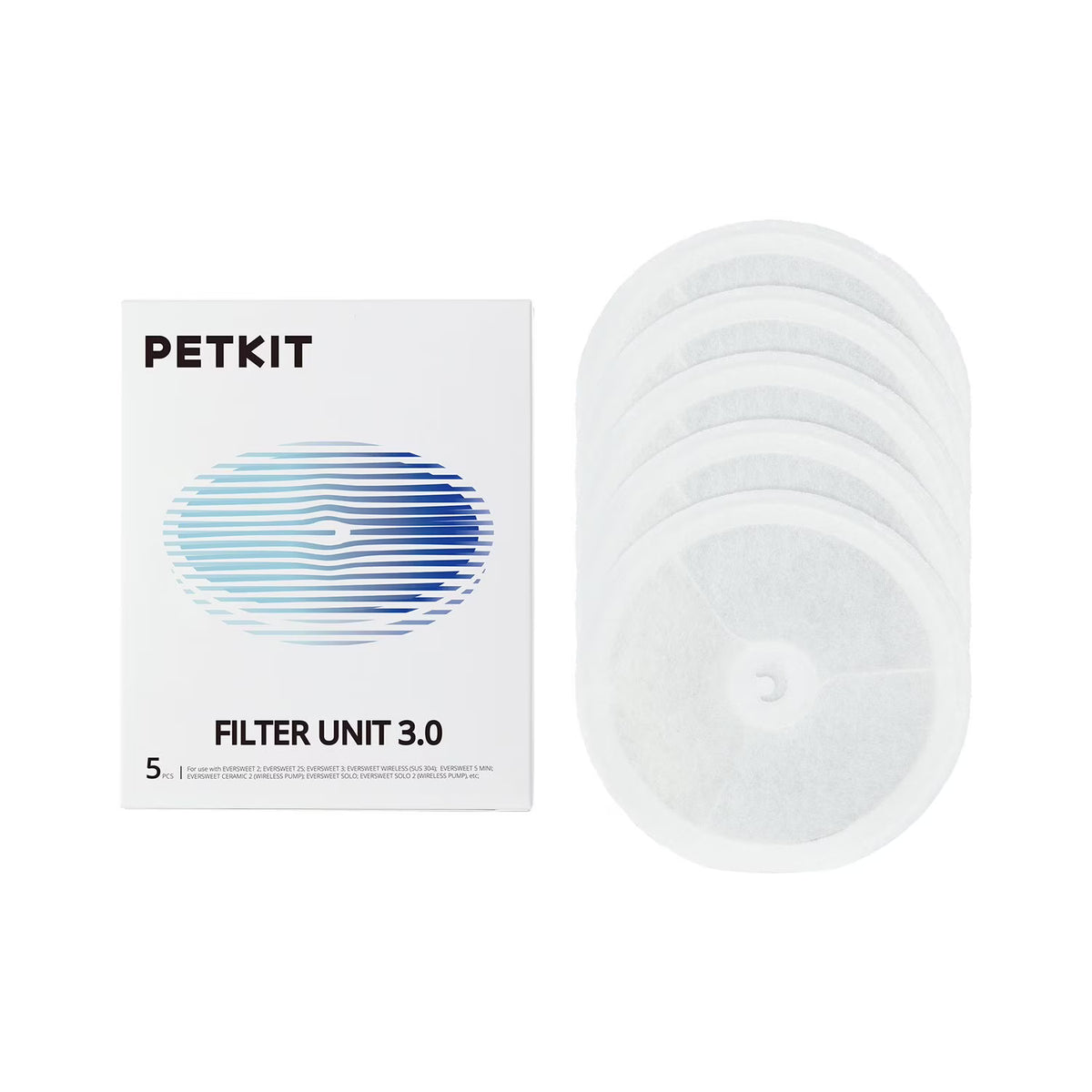 PETKIT Replacement Water Filters 3.0 for Eversweet Fountains – 5 Pack