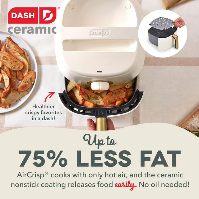 Dash Ceramic Tasti-Crisp Express Air Fryer, 2.6 Qt., Assorted Colors