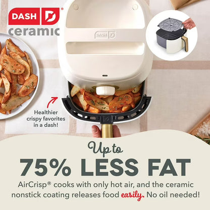 Dash Ceramic Tasti-Crisp Express Air Fryer, 2.6 Qt., Assorted Colors