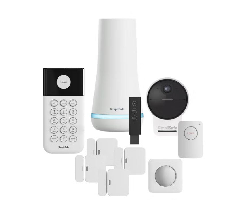 SimpliSafe Security System with Outdoor Camera Series 2, 10-Piece | 1080p HD Security Camera, Entry Sensors & Motion Detection